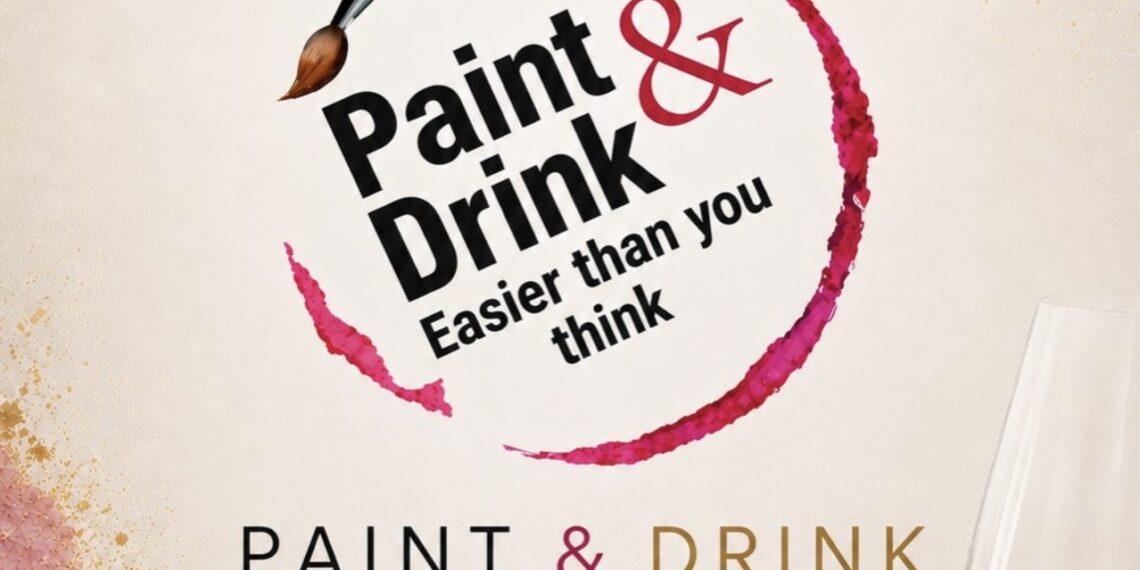 JEDNIČKA IZLOŽBA SLIKA „PAINT & DRINK – BOJE. INSPIRACIJA. TI.“